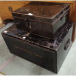 A deed box, "Lord Seaforth`s Trust" and a smaller deed box (2) Condition Report: Available upon
