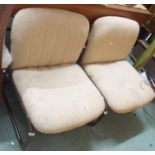 A pair of mid-Century metal framed chairs (2) Condition Report: Available upon request