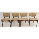 A set of four mid-Century Dalescraft teak dining chairs (4) Condition Report: Available upon