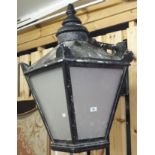 An aluminium wall street lamp, 78cm high x 43cm wide Condition Report: Available upon request