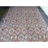 A large wilton rug, 366cm x 530cm Condition Report: Available upon request