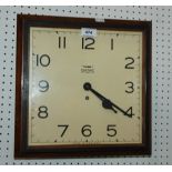 A Smiths 8 Day wall clock, (glass cracked), 30 x 30cm Condition Report: Available upon request