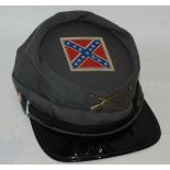 A reproduction confederate cap Condition Report: Available upon request