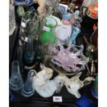 A Murano glass squirrel group, assorted Caithness glass, and other glassware Condition Report: