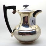 A silver hot water pot, Sheffield 1941, 698gms Condition Report: Available upon request