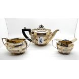 A bachelor's three piece tea service Sheffield 1897 523 gms Condition Report: Available upon