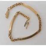 A 9ct gold fancy link bracelet, length 19.5cm, weight 9.4gms Condition Report: Available upon