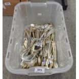 A box of loose cutlery Condition Report: Available upon request