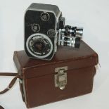 A Paillard Bolex cine camera in case Condition Report: Available upon request