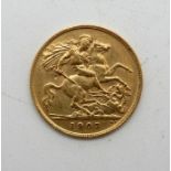 A gold half sovereign, 1907 Condition Report: Available upon request