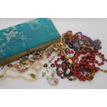 Coral beads, amethyst beads and other items Condition Report: No condition report available for this