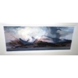 TOM SHANKS RSW, RGI, PAI The Cullins, signed, print, 24 x 62cm and an etching, Hoy, 22 x 146cm (2)