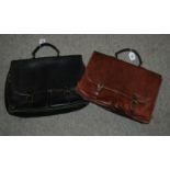 Two gents brief cases stamped Mulberry Condition Report: Available upon request