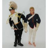 Two Action Man figures, horse, foot locker and accessories etc Condition Report: Available upon