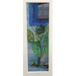 GILLIAM BIRNIE Greek Cactus, signed, oil on cactus, 22 x 7cm and TOM H SHANKS RSW,RGI, PAI