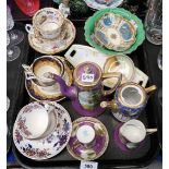 A collection of Noritake and other decorative cups and saucers Condition Report: Available upon