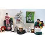 A Kevin Francis Tallulah Bankhead figure, no 176/350, Royal Doulton Old Balloon Seller, Dick