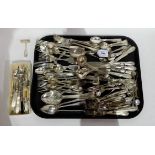A tray lot of loose cutlery Condition Report: Available upon request