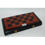 A modern chess set in hinged case Condition Report: Available upon request