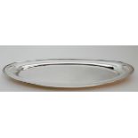 A SILVER TRAY by Cooke, Green & Co Limited, Birmingham 1925, of oval form with raised sloping rim