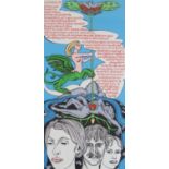 ALASDAIR GRAY (SCOTTISH 1934-2019) WOUNDSCAPE Screenprint, signed and numbered 24/40, 59 x 29cm (