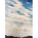 •LOUISE GIBSON ANNAND (SCOTTISH 1915-2012) CLOUDS OVER COLONSAY Oil on board, 90 x 67cm (35 1/2 x 26