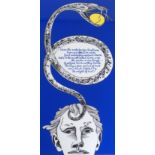 ALASDAIR GRAY (SCOTTISH 1934-2019) FROM THE SOUL'S PROPER LONLINESS Screenprint, signed, dated 12.
