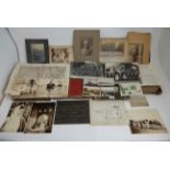 A BRITISH MILITARY ARCHIVE CIRCA 1896-1918 comprising; albums of photographs, a quantity of