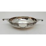A LARGE SILVER QUAICH by Sibray Hall & Company Limited (Charles Clement Pilling), Sheffield 1921, of