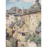 •ALEXANDER MACPHERSON VPRSW (SCOTTISH 1904-1970) AN OLD FRENCH TOWN Oil on canvas, signed and