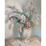 •NORMAN S MCNEIL (SCOTTISH FL. 1934-D.C.1970) SPRING BIRTHDAY Oil on canvas, signed, 61 x 51cm (24 x