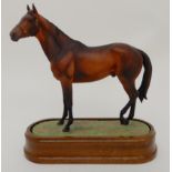 A ROYAL WORCESTER MODEL OF MILL REEF modelled by Doris Linder, limited edition no 190 of 500, with