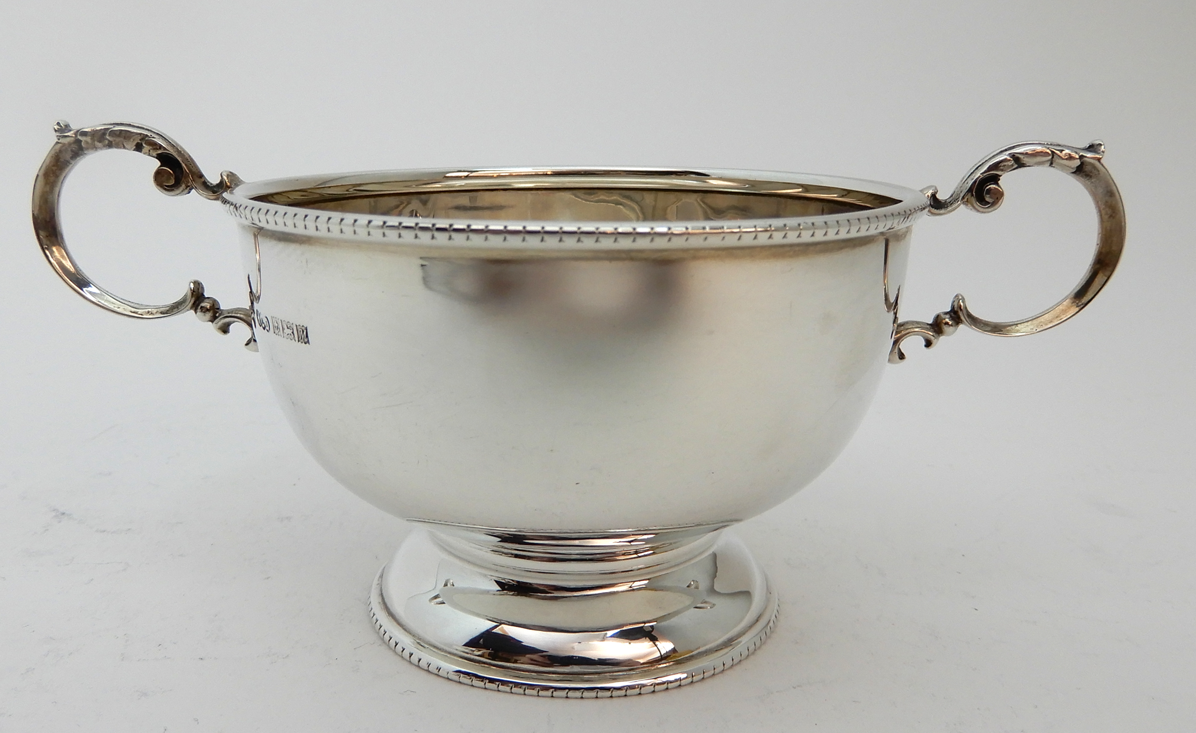 A FOUR PIECE SILVER TEA SERVICE by Henry Clifford Davis, Birmingham 1961, of plain baluster form - Image 5 of 8