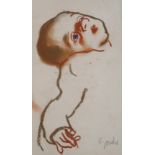 •ALEXANDER GOUDIE (SCOTTISH 1933-2004) INFANT Pastel, signed, 21 x 12cm (8 1/4 x 4 3/4") Aitken Dott