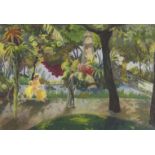 •WILLIAM DRUMMOND BONE RSW, ARSA (SCOTTISH 1907-1979) GIARDINI PINCIO Gouache, signed verso, 38 x