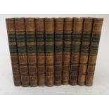 WAVERLEY NOVELS, CENTENARY EDITION BY SIR WALTER SCOTT 1886, 25 volumes, half calf, gilt spines (