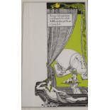 ALASDAIR GRAY (SCOTTISH 1934-2019) THE SCOTS HIPPO NO. 3 Screenprint, signed artist's proof,