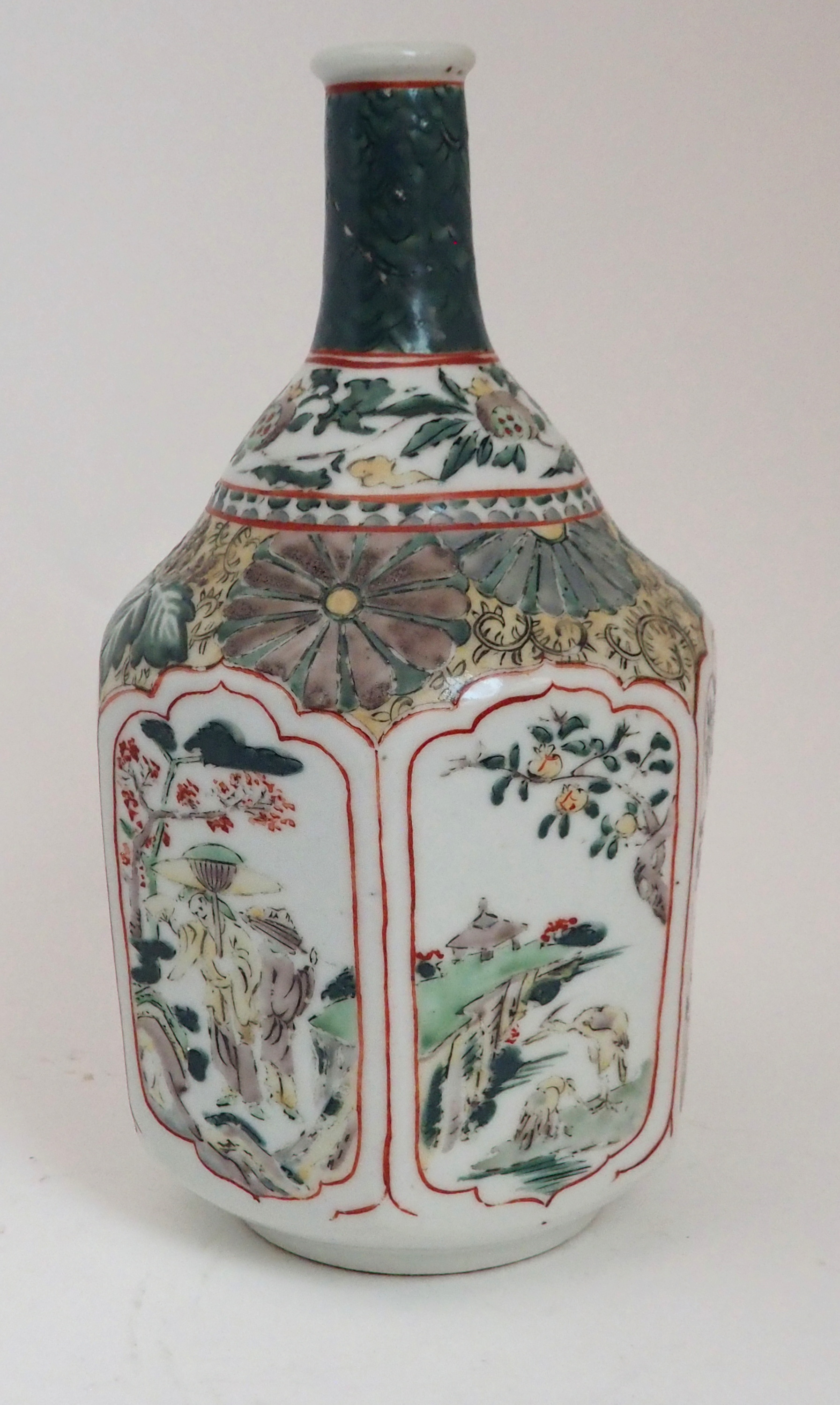 A CHINESE FAMILLE VERTE FISH BOWL painted with panels of birds amongst foliage and rockwork, - Image 8 of 15