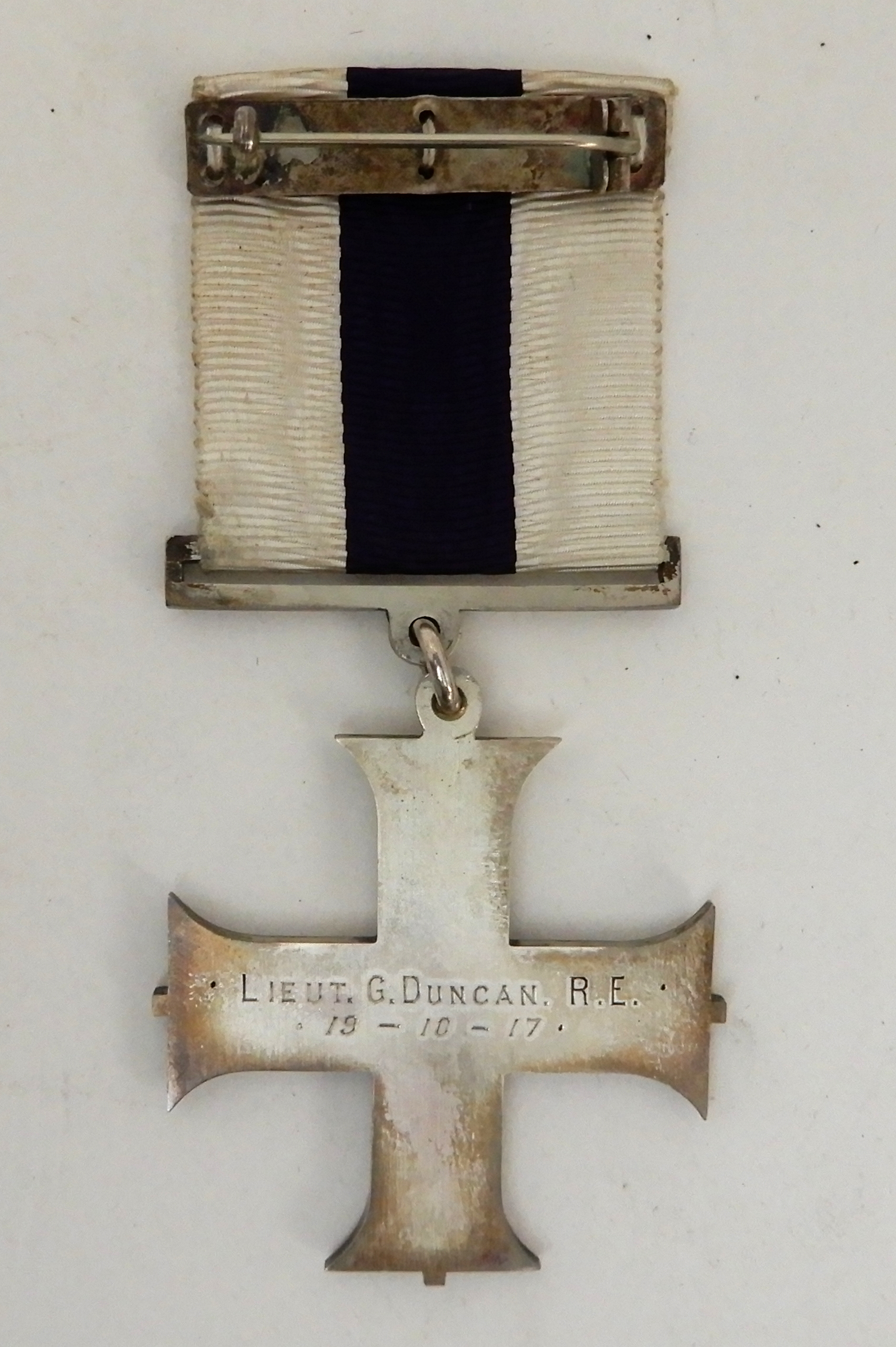 *WITHDRAWN* A WWI MILITARY CROSS IN CASE OF ISSUE named to Lieut. G Duncan R.E., 19/10/17 - Image 3 of 8