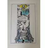 ALASDAIR GRAY (SCOTTISH 1934-2019) THE SCOTS HIPPO NO. 7 Screenprint, signed, dated 16.5.2007 and