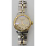 A GENTS RAYMOND WEIL AUTOMATIC WRISTWATCH in stainless steel and gold, with cream dial, gold