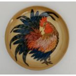 SALLY TUFFIN FOR DENNIS CHINA WORKS 'COCKEREL' CHARGER circa 1999, with incised decoration, glazed