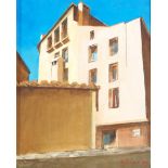 •NICHOL WHEATLEY (SCOTTISH COTEMPORARY) PORT VENDRES Oil on canvas, signed, 27 x 22.5cm (10 1/2 x