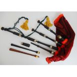 A 3/4 set of Lawrie highland bagpipes Condition Report: Available upon request
