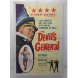 THE DEVIL'S GENERAL movie poster, 1957, horizontal and vertical folds, 105 x 68cm Condition