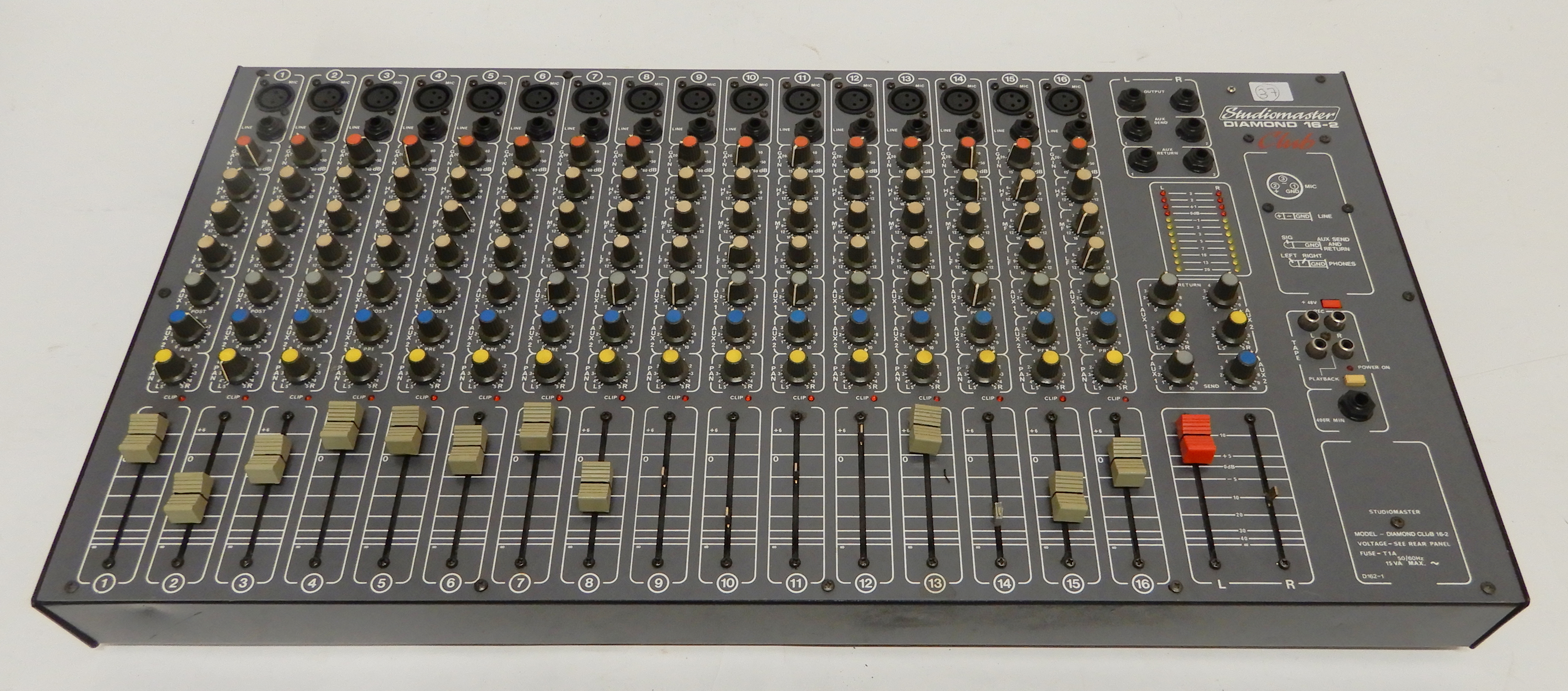 A Studiomaster Diamond 16-2 mixer Condition Report: Available upon request