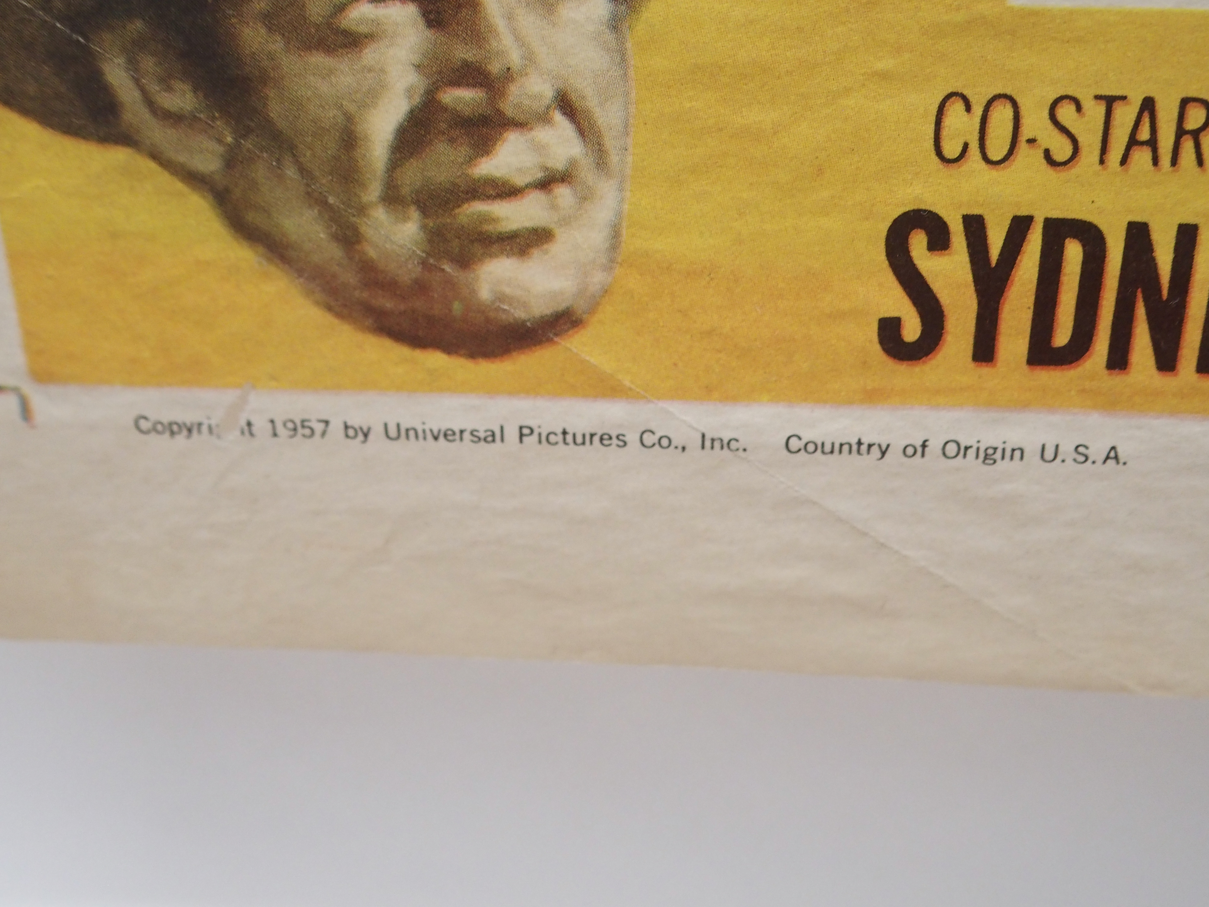 "QUANTEZ" movie poster, 1957, dedicated and autographed by Sydney Chaplin, horizontal and vertical - Image 3 of 4
