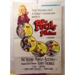 THE PERILS OF PAULINE movie poster, 1967, horizontal and vertical folds, 105 x 68cm, THE SWINGERS,