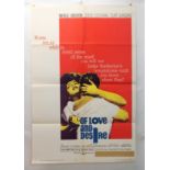 OF LOVE AND DESIRE movie poster, 1963, horizontal and vertical folds, 105 x 68cm, WARNING SHOT, ISLE