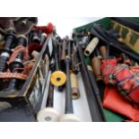 A lot comprising assorted bagpipe parts Condition Report: Available upon request